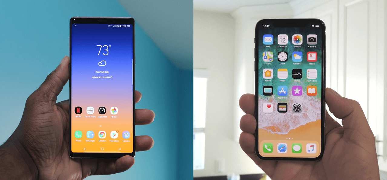 Galaxy Note 9 vs iPhone XS Max