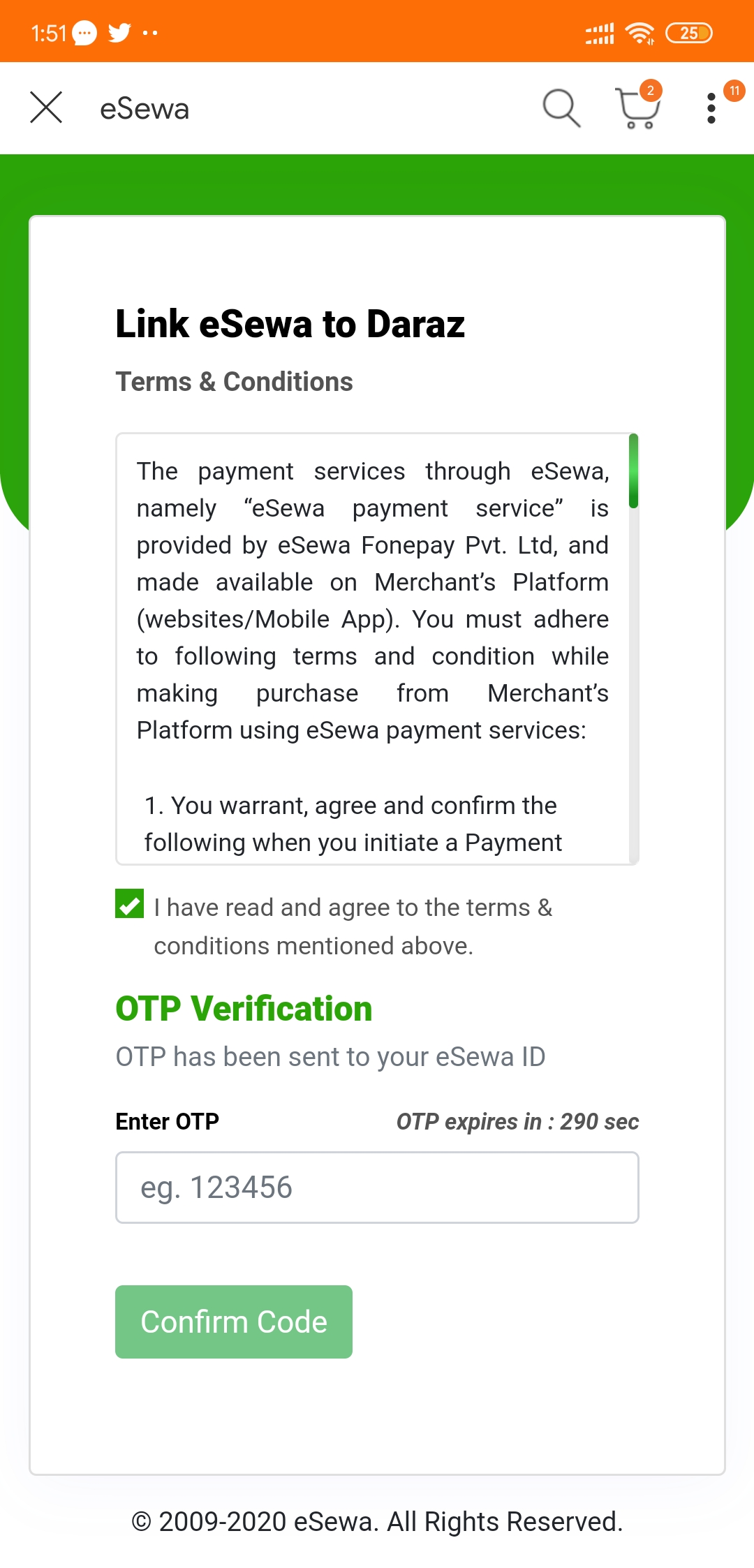 eSewa Payment Now Available on Daraz | Daraz Accepts eSewa Payment 4